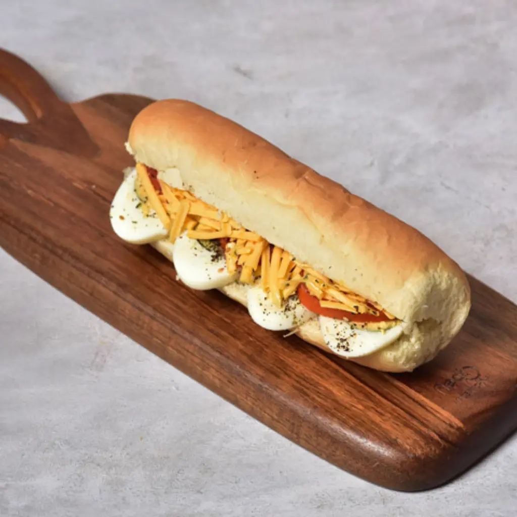 Boiled Eggs With Cheese Sandwich